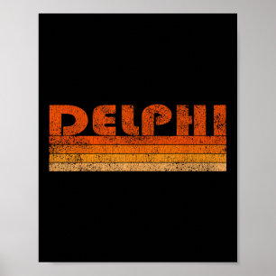 Antieke Retro Delphi Griekenland Poster