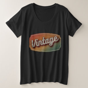ANTIEKE RETRO KLASSIEKE CADEAU GROTE MAAT T-SHIRT