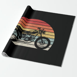Antieke Retro Motorfiets Cadeaupapier
