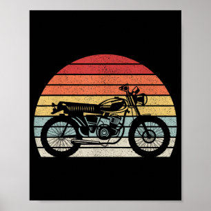 Antieke Retro Motorfiets Poster