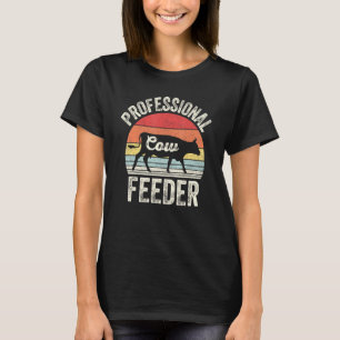 Antieke Retro Professionele Koeienvoeder Voor Koei T-shirt
