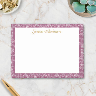 Antieke Rococo Bloemen Bloemige Gepersonaliseerde Post-it® Notes