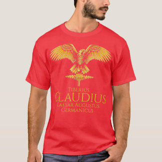 antieke Romeinse keizer Claudius Geschiedenis van T-shirt