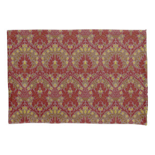 Antieke Rood Goud William Morris Herfst Bloemen Kussensloop