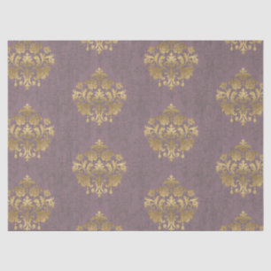 Antieke Rook Mauve Medaillon Tissuepapier