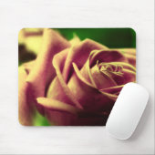 Antieke Roos Bloem Muismat (Met muis)