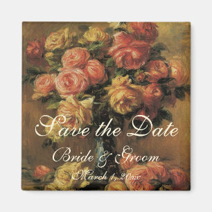 Antieke Save the Date! Rozen in een Vaas 3 door Re Magneet