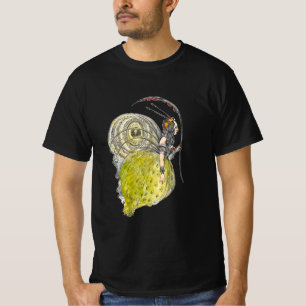 Antieke Schattige Fantasy Vlinderfee met Vleugels T-shirt