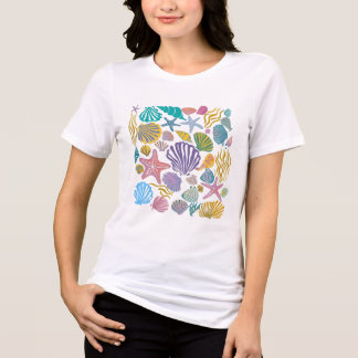 Antieke schelpen Tri-Blend shirt