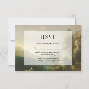 Antieke Schilderachtige Landschap RSVP Kaart