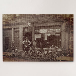 Antieke Schotse Fietsenwinkel G J MacDonald c 1925 Legpuzzel