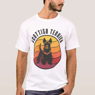 Antieke Schotse Terriër Zon T-shirt