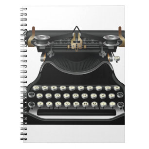 Antieke schrijfmachine notitieboek