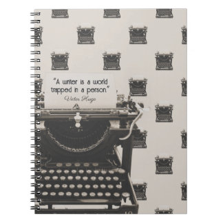 Antieke schrijfmachine notitieboek