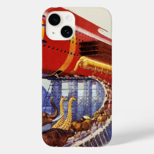 Antieke Sciencefiction, De Wilde Dieren van Noah's Case-Mate iPhone 14 Hoesje