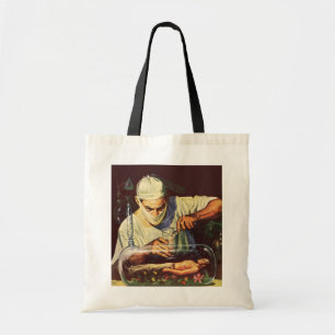Antieke Sciencefiction, Laboratorium Gekke Wetensc Tote Bag