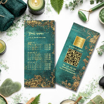 Antieke smaragdgroene gouden prijstlijst