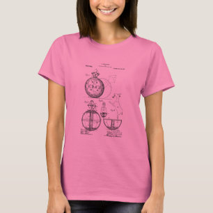 Antieke Speelgoed 1908 Roly Poly Octrooi Tekening T-shirt