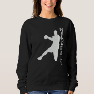 Antieke Sport Handbal  Handbal Man Silhouet Trui