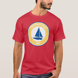 Antieke Springfield Massachusetts T-shirt