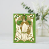 Antieke St. Patrick St. Patrick's Dag Kaart (Staand voorkant)