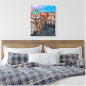 Antieke stad canvas afdruk (Insitu (Slaapkamer))