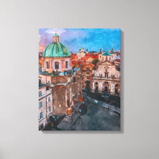 Antieke stad canvas afdruk (Voorkant)
