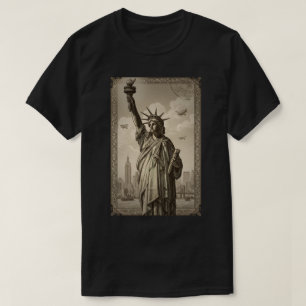 Antieke Statue of Liberty T-shirt