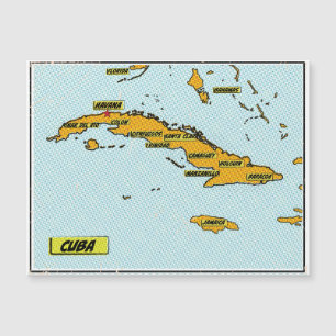 Antieke stripboekkaart van Cuba