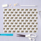 Antieke tekening van fazant jachtvogel in kleur tissuepapier (Craft)