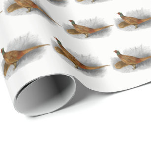 Antieke tekening van fazant jachtvogel kleur #3 cadeaupapier