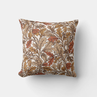 Antieke Terracotta Eiken Acacias Kussen