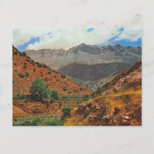 Antieke terrassen voor de landbouw, Atlas-bergen, Briefkaart