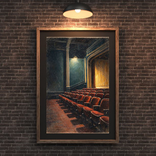 Antieke Theater Interieur Muurkunst Poster