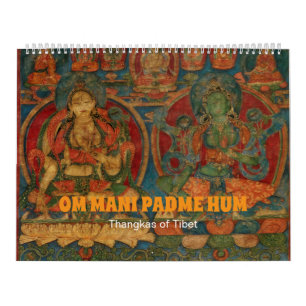 Antieke Tibetaanse Thangkas Kalender