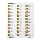 Antieke Trouw Bruid Etiket (Full Sheet)