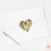 Antieke Trouw Bruid Hart Sticker (Envelop)