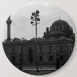 Antieke Turkije Istanbul Beyazit camii moskee Ronde Button 6,0 Cm