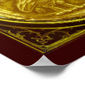 ANTIEKE UIL GOUDEN MUNT POSTER (Hoek)