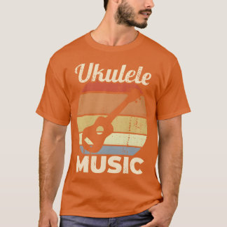 Antieke Ukulele-muziek vintage T-shirt