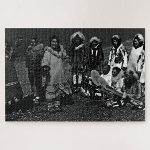 Antieke USA Alaska Eskimo dansers Legpuzzel