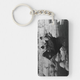 Antieke USA Alaska Eskimo jagers Sleutelhanger