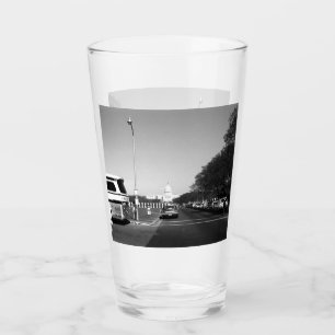 Antieke USA Washington Het Capitool Glas