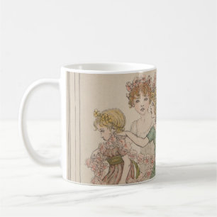 Antieke Valentijnkaart, Kate Greenway, ca. 1880 Koffiemok