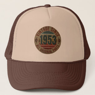 ANTIEKE VERJAARDAGSKADO TRUCKER HOED 1953 PET