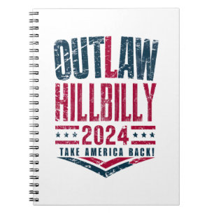 Antieke verkiezingen Outlaw Hillbilly Amerikaanse Notitieboek