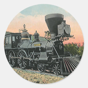 Antieke Vervoer, Westerse Antieke Kolentrein Ronde Sticker