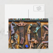 Antieke verzameling aan de muur briefkaart (Voorkant / Achterkant)