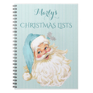 Antieke Victoriaanse Kerstman Taken Cadeau Boek Notitieboek