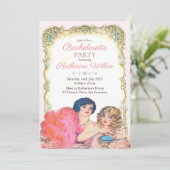 Antieke Victoriaanse Uitnodiging voor Bruidsmeisje (Staand voorkant)